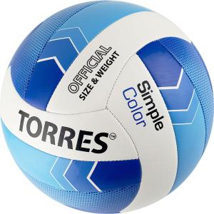 Купить Мяч волейбольный Torres Simple Color любительский р.5 в Пыталове 